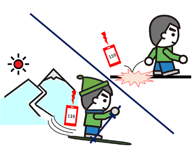 自動通報（衝撃）