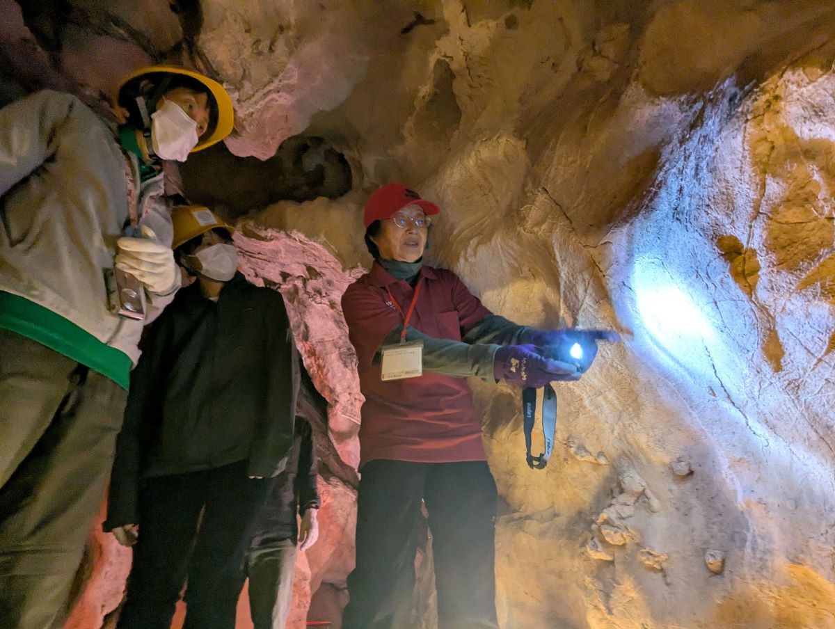 穴神鍾乳洞の見学