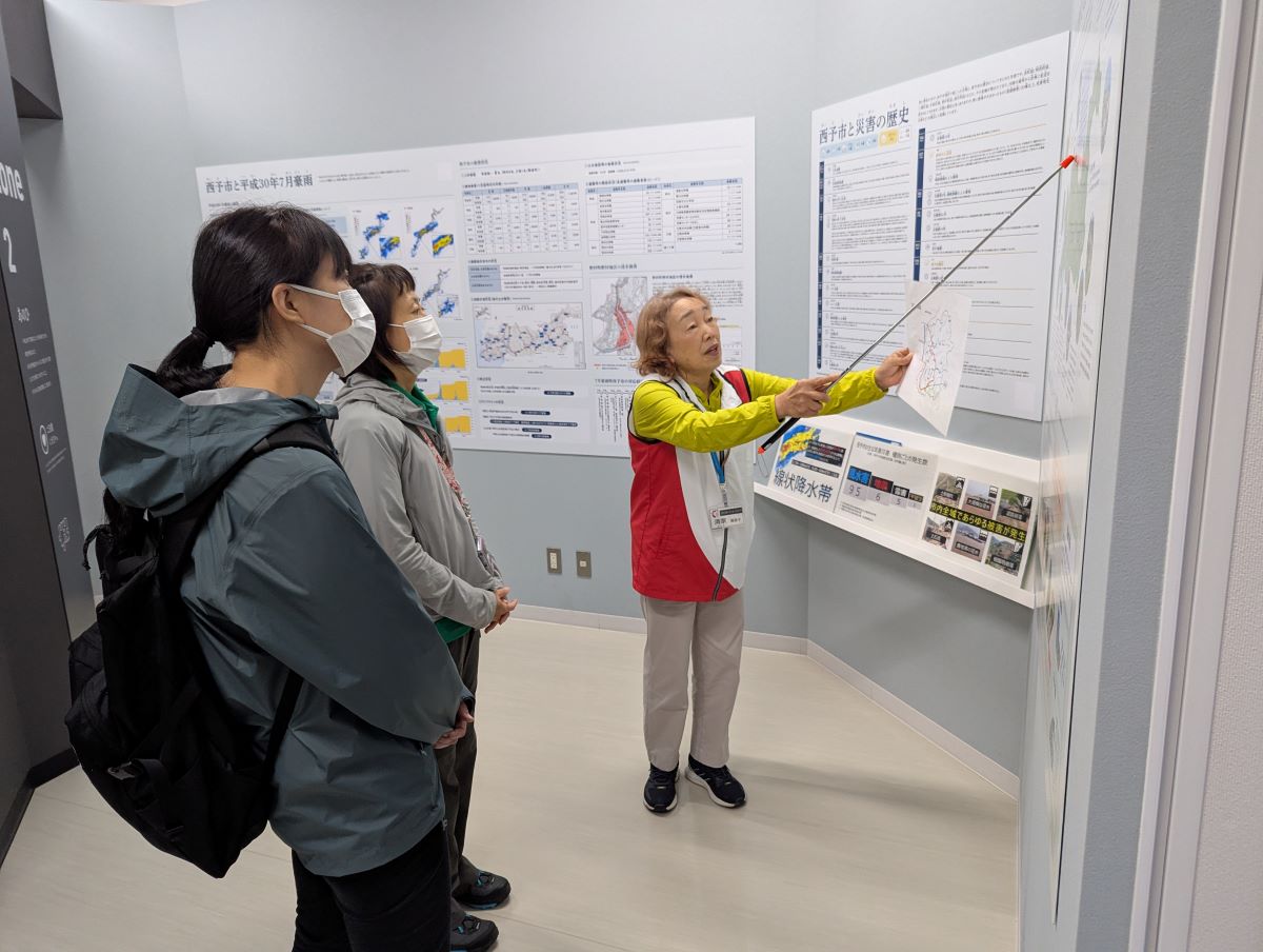 乙亥会館災害伝承展示室の見学