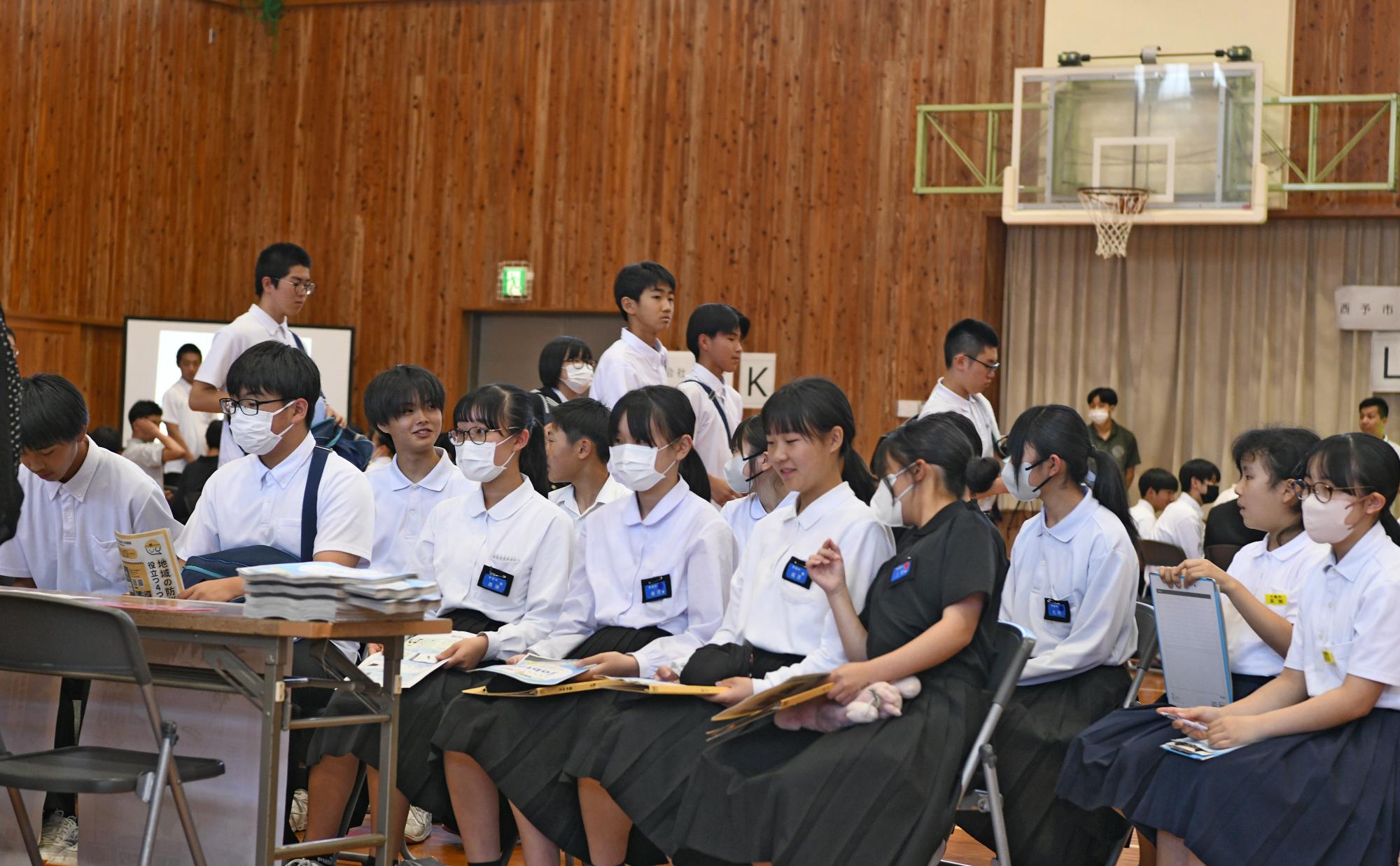 合同企業説明会生徒の様子